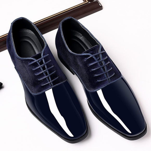 Men Pointed Low Top Leather Shoes